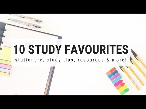 10 study favourites - study tips, stationery & more! | studytee
