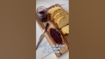 Homemade blueberry jam & cake
