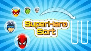 Superhero Sort Puzzle Game screenshot 4
