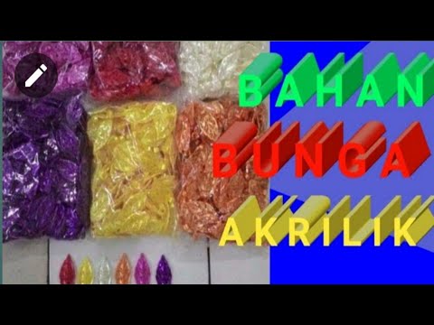 CONTOH BAHAN BUNGA AKRILIK.   #bahan bunga akrilik