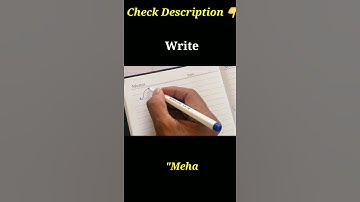 Mehak Preet Kaur Subscriber Name| Handwriting | #shorts