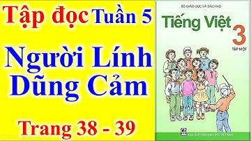Tiếng Việt Lớp 3 Tuần 5 Tập Đọc – Người Lính Dũng Cảm – Trang 38 - 39