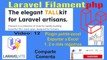 🚀Laravel Filamentphp, 🚦exportar a Excel, 1-2 o mas registros 💻repo "pxlrbt/filament-excel"