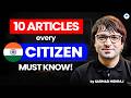 Indian Constitution: Articles that define Indian Polity | Sarmad Mehraj