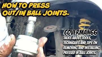 How To Remove and Install Pressed In Ball Joints