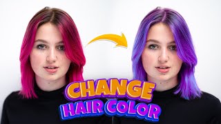 FINALLY EASY WAY! How to Change Hair Color in Photoshop 2023