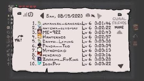Binding of Isaac Afterbirth Plus - Daily Run 15/08/2020
