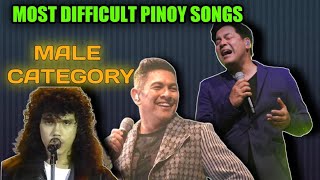 Most Difficult FILIPINO Songs (MALE CATEGORY) Part 3