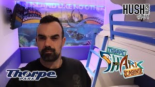 Thorpe Shark Cabins Full Experience / Overnight stay Vlog | Thorpe Park