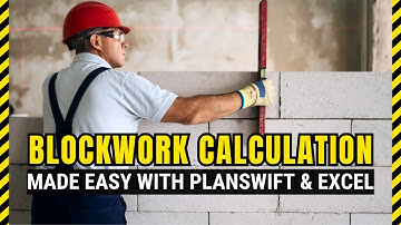Blockwork Wall Calculation Made Easy with PlanSwift & Excel | Quantity Takeoff Tutorial