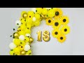 Beautiful Sunflower Theme Balloon Decoration