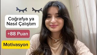 Coğrafyaya Nasıl Çalıştım/ Kpss den+88 Puan almak/Motivasyon/ KPSS