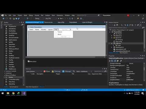Visual Basic 2019 Part 4 Membuat Main Form MDI Container