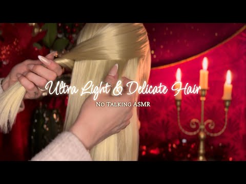 ASMR The Most Light & Delicate Hair Brushing, Hair Play, Hair Touching for that Perfect Nights Sleep