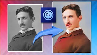 How to fix and repair an old black and white images in photoshop 2023