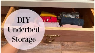 DIY Under bed STORAGE! | How to CUSTOMIZE for every space!