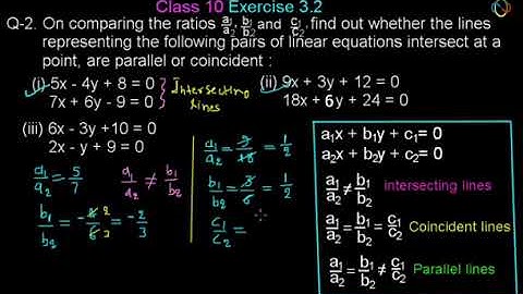 Pair of Linear Equations in Two Variables Exercise 3.2 Question 2 || in Hindi for Class 10 Math
