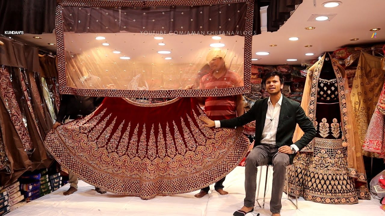 Chandni Chowk Lehenga Shop Budget Collection For Bridal Purpose Kundan’s YouTube