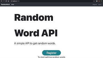 Random Word API
