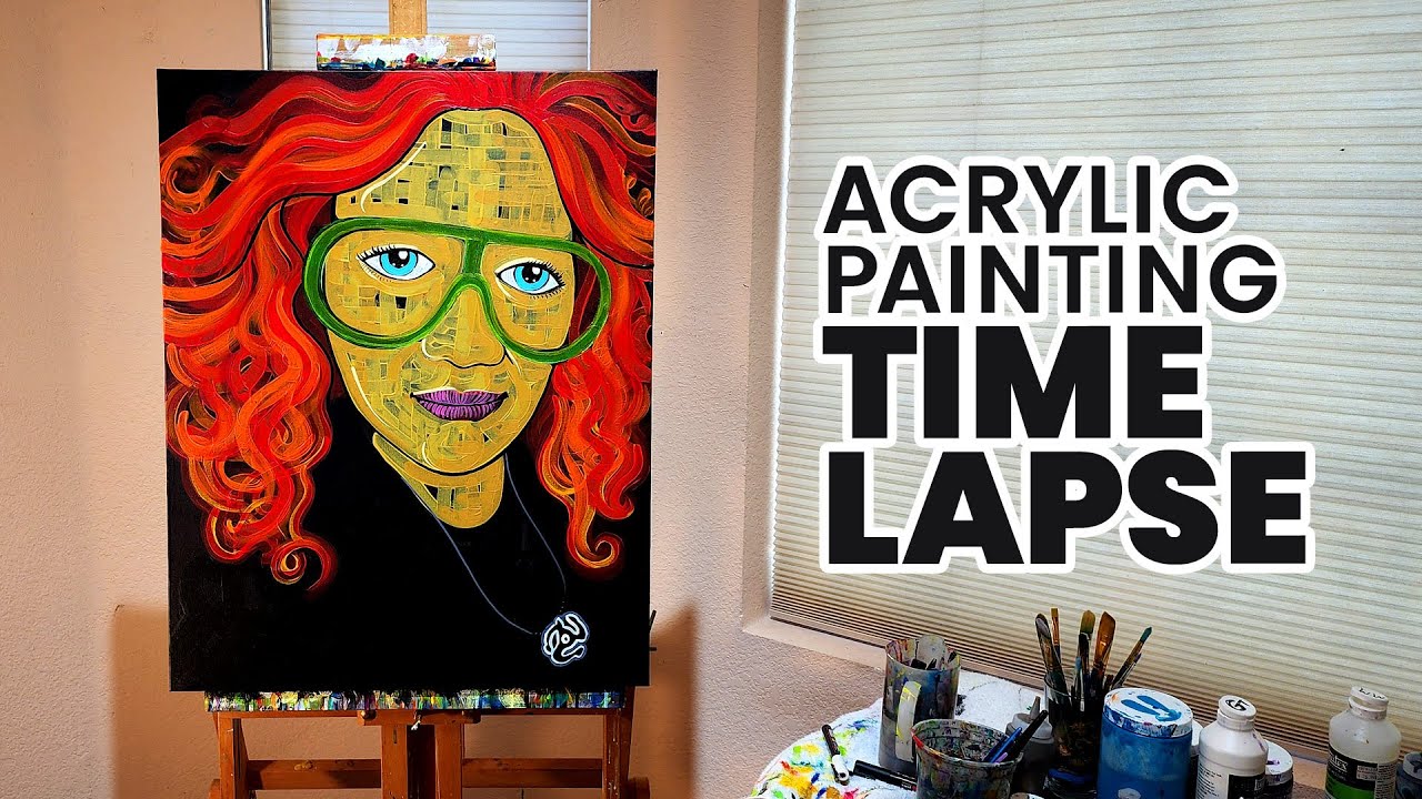 Time lapse of an acrylic painting | Eva Salyer Art 