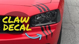 HEADLIGHT CLAW DECAL! // Installation & Where to Buy screenshot 2