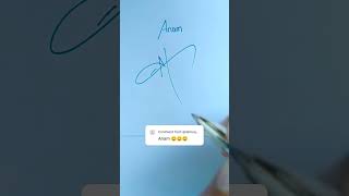 Anam Name Signature