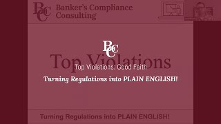 Top Violations: Good Faith