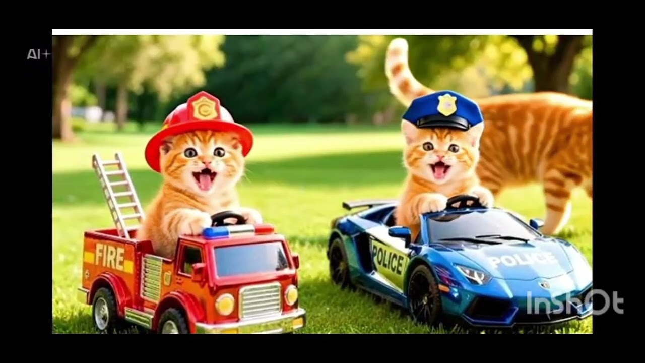 Mother Cat Caring for Her Kittens | Cute Cat Family Walk