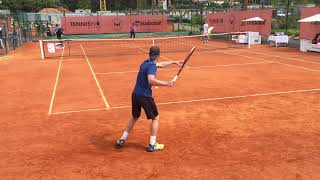 Serena Williams Vs David Quayle Practice At The Tennis Academy