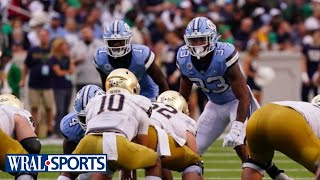 UNC LB Cedric Gray after loss to Notre Dame: "Very frustrated, very disappointed."