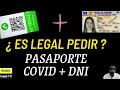 Certificado Covid | Obligación de mostrar el DNI para acreditar la identidad | ¿ ES LEGAL ?