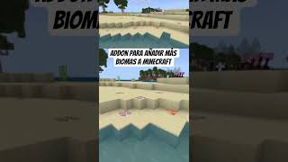 Añade Biomas Únicos con este Addon ✨ #minecraft #addons #shorts