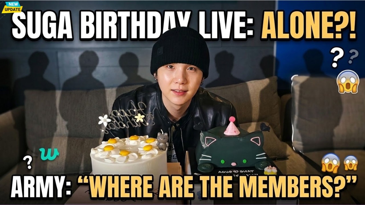 Suga Celebrates His Birthday Alone on LIVE? ARMY Wonder Where the Other BTS Members Are