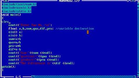 How to make simple calculator using  turbo c++