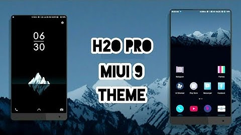 MIUI 9 Third Party Theme - H2O Pro | Not available in Theme Store | Dec 2017!