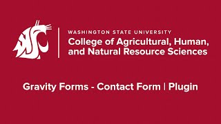 Gravity Forms Contact Form | Plugin