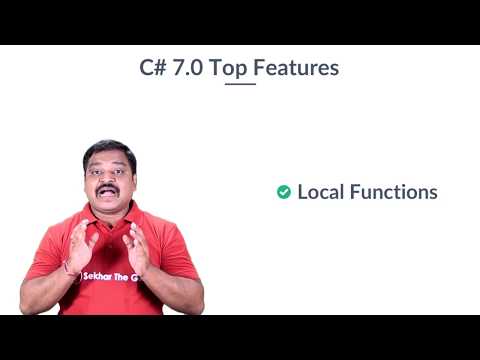 C# 7.0 ಹೊಸ ವೈಶಿಷ್ಟ್ಯಗಳು - ಸ್ಥಳೀಯ ಕಾರ್ಯಗಳು