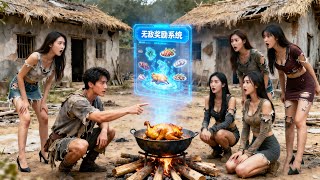 【FULL】小夥穿越到宅荒年，五個小姨子餓的吃樹皮，意外激活無敵獎勵系統，獎勵各種山珍海味以及滿級狩獵技能，下一秒帶領家人崛起致富！ #逆襲#minidrama  #中國短劇#精彩大陸短劇 screenshot 2