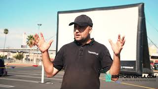 Drive In Movie Theater Rental in Los Angeles 40'x22' - Rentforevent.com