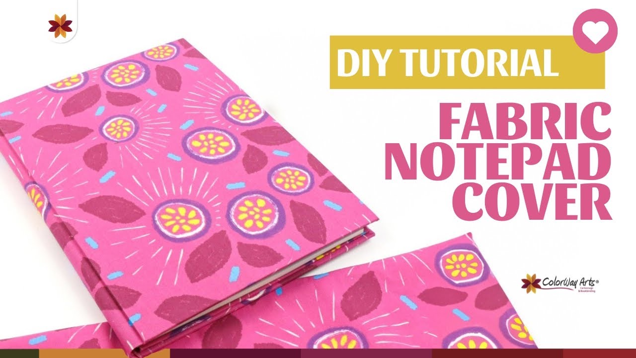 Cartonnage DIY Fabric Notepad cover
