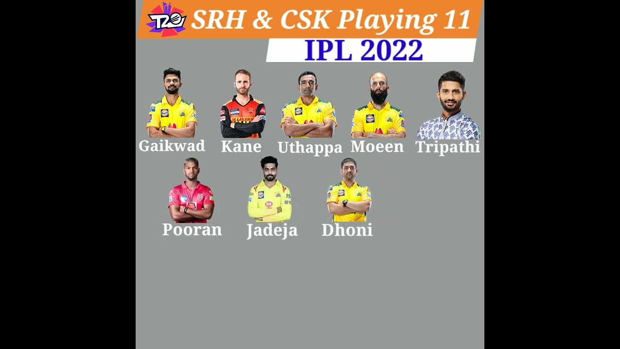 Dream Playing 11 for Today's Match || SRH vs CSK || 