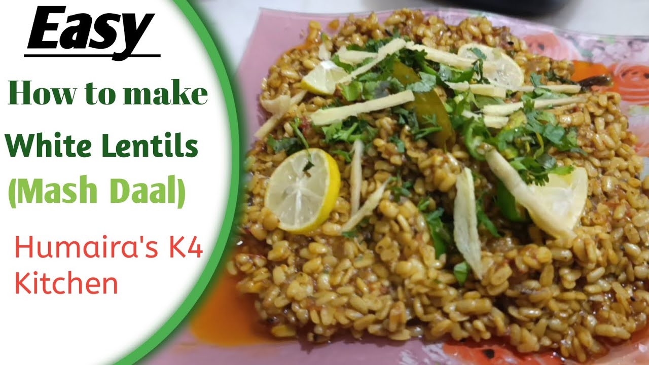 Humaira Cook Easy How to make White Lentils (Mash Daal)#food #recipe #cooking # ...