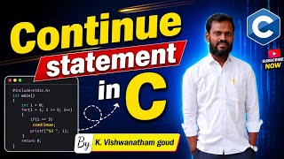 Continue statement in C program 