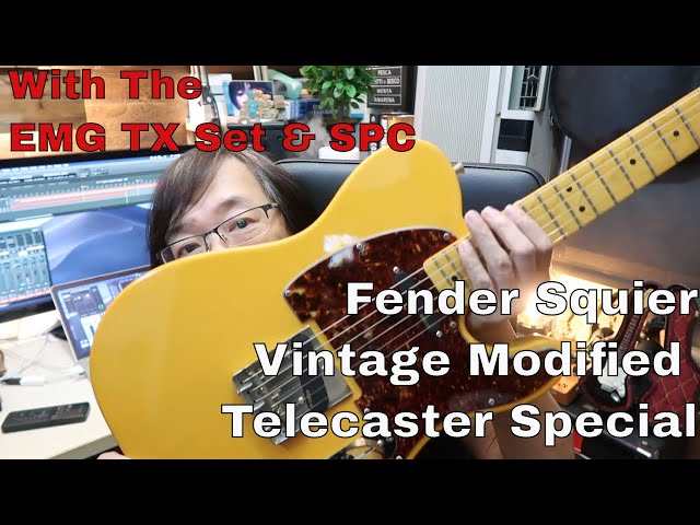 Squier Vintage Modified Telecaster Special with EMG's TX set and