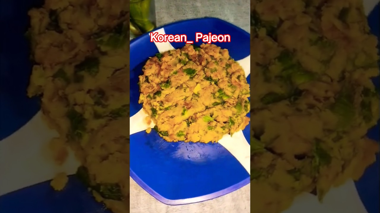 # Easy Korean PAJEON 🌮/ Green onion pancake in easy way 