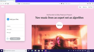 Sending Large Files Via WeTransfer