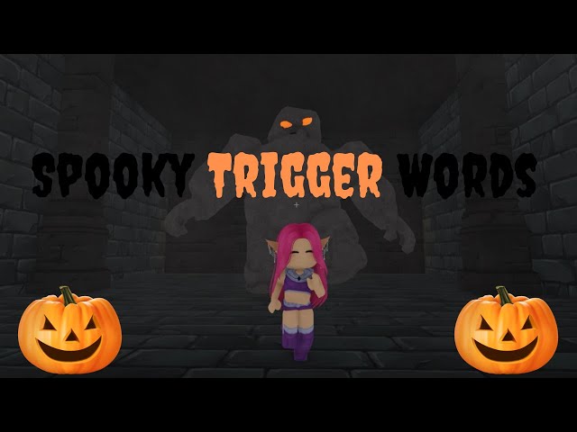 Roblox ASMR 🎃 spooky trigger words 🎃