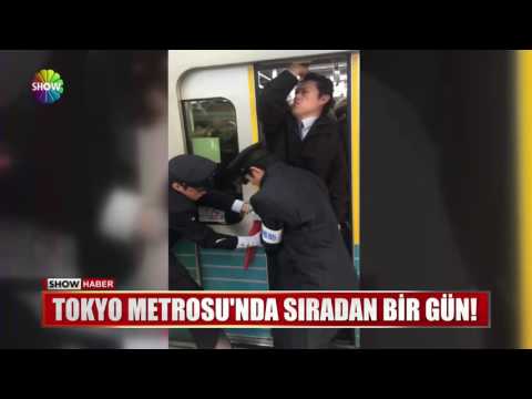 Tokyo metrosunda sıradan bir gün