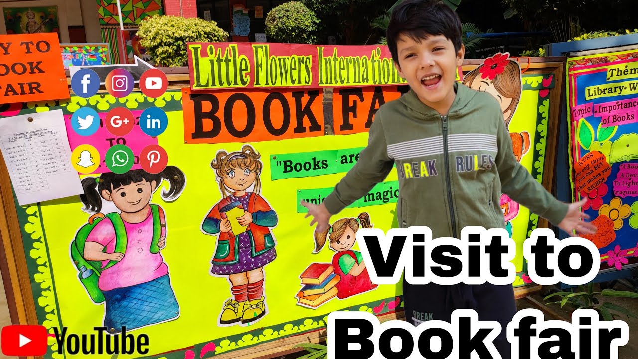 Visit to Diksha Book Fair 2022 Book Fair at Little flower Public SchoolDelhi Deep Saxena