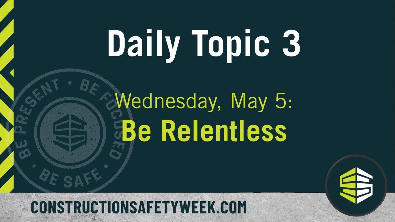 2021 Safety Week Daily Topic 3 - YouTube